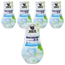 KOBAYASHI 小林製藥 消臭元 廁所芳香劑, 潔淨皂香, 400ml, 5個