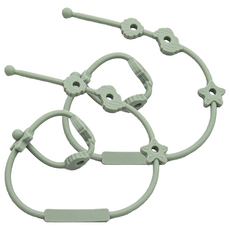 OhBabyLying 矽膠玩具鏈, 綠色, 2條