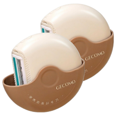 GECOMO 格蒙 便攜旋蓋刮毛刀, 2個, 1個裝