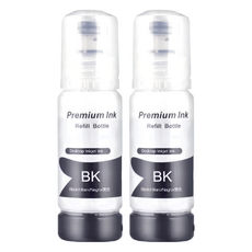 reqir 連供專用墨水 黑70cc 適用epson l1110 l1210 l3110 l3116 l3150 l3210 l3216 l3250 l3256 003 001 副廠, 黑色, 2瓶