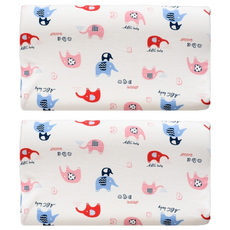 Homemade 記憶棉乳膠枕, 大象 白色, 2個