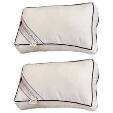 I'm Living 加重版黑邊飯店用奈米Fill-ever柔軟枕芯, 白色, 2個