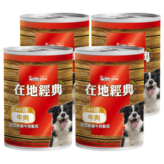 Be with you 伴您一生 在地經典犬罐 成犬, 400g, 4個, 牛肉