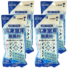 不動化學 薄型冰箱消臭劑 冷凍 藍色, 4個, 10g
