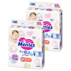 Merries 妙而舒 嬰兒黏貼型尿布 5kg以下, NB, 152片