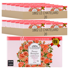 1802 LE CHATELARD 烘衣柔軟香氛去靜電紙 牡丹花束, 120張, 40盒
