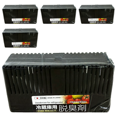 不動化學 活性碳冰箱脫臭劑 冷藏 黑色, 5個, 30g