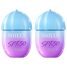 SHILLS 舒兒絲 很耐曬超清爽水感UV防曬乳 美白型 SPF50, 2件, 40ml