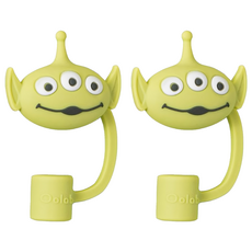 Oolab 良杯製所 繪想年代系列 矽膠防塵 細 吸管蓋 三眼怪限定款, 1個, 2個