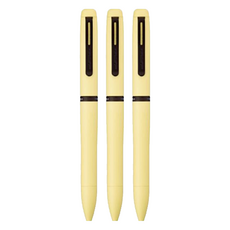 MITSUBISHI JETSTREAM PRIME 旋轉式三色筆 0.5mm, 3個, 黃色