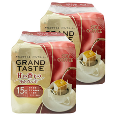 KEY COFFEE 香甜研磨濾掛咖啡, 2個, 15個裝, 6g