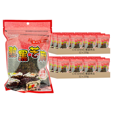 CHI-SHENG 耆盛食品 熟黑芝麻, 220g, 24包