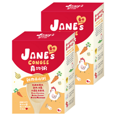 JANE's CONGEE 真的粥 雞肉菇菇粥 4包, 600g, 2個