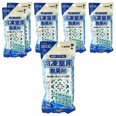 不動化學 薄型冰箱消臭劑 冷凍 藍色, 6個, 10g