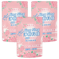 淨新科技 洗衣精補充包 01 暢遊花海, 3個, 1.8L