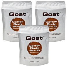 澳洲 Goat 山羊乳咖啡身體磨砂粉, 200g, 3包