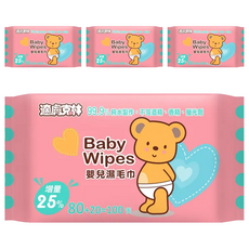 適膚克林 嬰兒濕毛巾, 1入, 4包