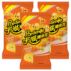 Pop-Smile 卡滋 爆米花 巧達起司, 100g, 3個