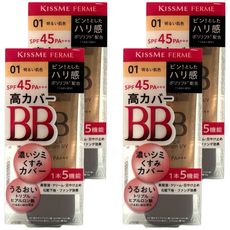 KISSME 奇士美 FERME FOR 媚ll光透美肌BB霜 #01 SPF45 PA+++, 4個, 明亮色