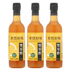 KOKUMORI 穀盛 果然好喝 百香果白葡萄雙果酢, 360ml, 3瓶