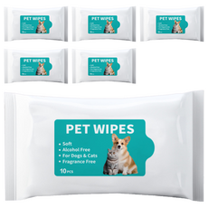 PET DAILY LAB 毛孩日常研究社 寵物清潔濕巾, 6個, 10個裝