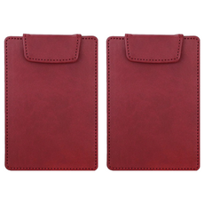 ABEL 力大牌 皮質簽帳夾, 紅色, 2個