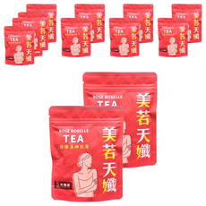 茶曉得 美若天孅 玫瑰洛神花茶包, 3g, 10個裝, 6袋