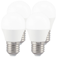 APEX E27 LED球泡 5W G455L-01, 暖白/黃光/3000K, 4個