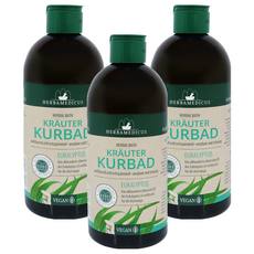 HERBAMEDICUS 泡澡精油 桉樹尤加利, 3瓶, 500ml