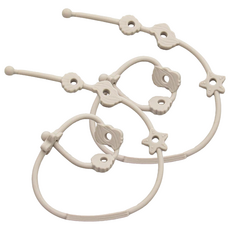 OhBabyLying 矽膠玩具鏈, 杏色, 2條