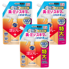 Kao 花王 CLEAR 除菌泡沫噴霧型洗碗精 柑橘 補充裝, 3個, 650ml