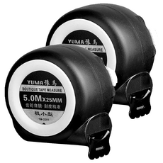 YUMA 豫馬 自動鎖定防摔不鏽鋼捲尺 5m, 2個