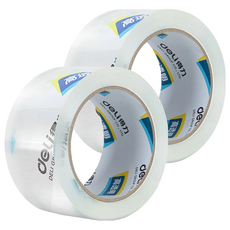 deLi 得力 大管芯OPP封箱膠帶 30248 48mm x 100Y, 2個, 透明色