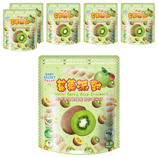 BABY SECRET 寶寶的秘密 有機米餅, 奇異果 + 蘋果 + 蔓越莓, 25g, 6包