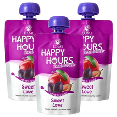 HAPPY HOURS 生機纖果飲 蘋果 + 洋棗, 3包, 100g