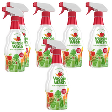 Veggie Wash 自然蔬菜水果清潔劑, 6個, 473ml