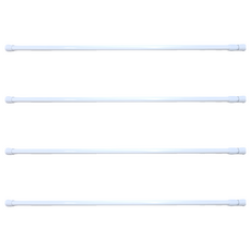 FANCY LIFE 免打孔伸縮桿, 白色, 4支