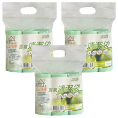 生活家 環保垃圾袋 清潔袋 小款, 3個, 15L