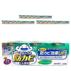 LION 獅王 LOOK PLUS 銀離子衛浴防霉煙霧劑 薄荷香, 15g, 30組