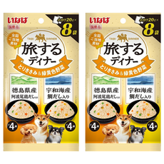 INABA 旅日系列 CIAO 汪餐包 DRP-173, 160g, 2個, 雞肉 + 鯛魚