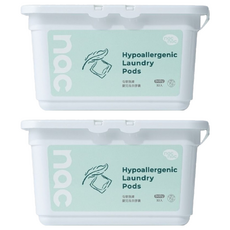 nac nac 低敏親膚嬰兒洗衣膠囊 32入, 2個, 256g
