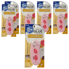 PLUS 普樂士 dtto friends 魔豆 豆豆貼 雙面膠帶 54-755 6mm x 10m, 6個, 腸太郎跑步