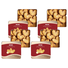 School of Cookie 台灣優格餅乾學院 天然奶油蝴蝶派鐵盒餅乾, 200g, 4個