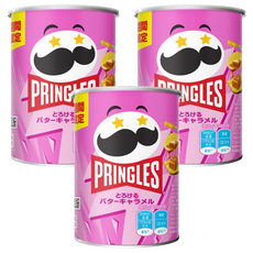 PRINGLES 品客 焦糖奶油口味洋芋片, 46g, 3個