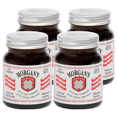 Morgan's Pomade 摩根氏 超強力定型 水洗式髮油 銀標, 4個, 100ml