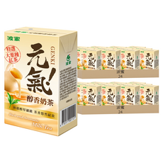 波蜜 元氣醇香奶茶, 250ml, 48個