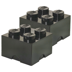 Room Copenhagen 4凸收納盒 848442025126, 黑色, 2個