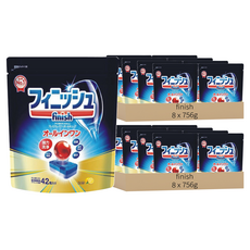 finish 洗碗機專用 紅球強效洗碗清潔錠 42個, 756g, 16包