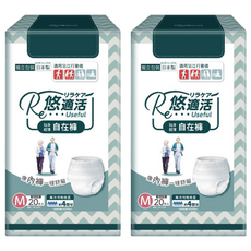 RelaCare 悠適活 日本製造 長效瞬吸自在褲 600c.c., 2個, M, 20片