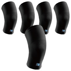 高伸縮型膝護套 647R1-BK-M, 5個